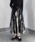 Blurred Print Skirt